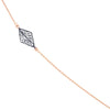 Sterling Silver Kite-Shaped Filigree Stations Long Necklace