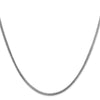 14K White Gold 1.5mm Franco Chain