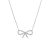 CZ Bow Adjustable Necklace