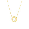 Open Swirl with Diamond Adjustable Necklace