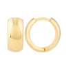 Polished Wide Huggie Earrings