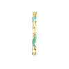 Large Turquoise Enamel Round Twist Hoops
