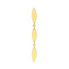 Mirror Diamond Shape Link Dangle Earrings