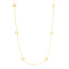 Open Circle Stations Adjustable Necklace