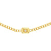 Raised Diamond Open Curb Chain Choker