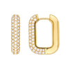 3 Row Pave Diamond Paper Clip Huggies (1tcw)