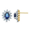 14K  0.10Ct Diamond Sapphire