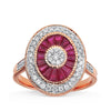14K 0.41Ct Diamond Ruby Ring