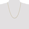 14K 2mm Solid Regular Rope Chain