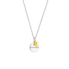 Sterling Silver Grandma Disc Necklace with Heart