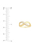 Half-CZ Infinity Ring