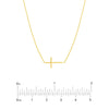 E2W Mini Cross Adj Necklace