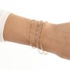 2.5mm Paper Clip Chain with Pear Shape Lock