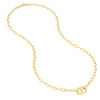 Dot Diamond Mariner Paper Clip Necklace