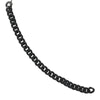 Sterling Silver Black CZ Curb Link Bracelet