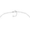 Sterling Silver Flower Dangle Trio Adjustable Anklet