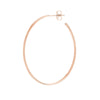 41.50mm x 31.50mm Thin Oval Post Hoop Earrings