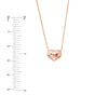 Puffy Heart Adjustable Necklace