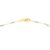 0.8mm Two-Tone Designer Twist Chain with Lobster Lock