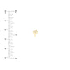 Diamond Palm Tree Stud Earrings