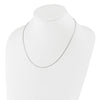 Sterling Silver RH-plt Adjustable 1mm D/C Square Snake Chain