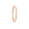 3mm x 30mm Diamond-Cut Hoop Earrings