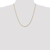 14K 1.75mm Diamond-Cut Rope Chain