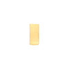 8mm Small Flat Oval Tube J Hoop Earrings