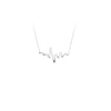 Heartbeat Necklace in Plated Sterling Silver