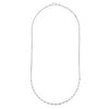 Round Ascending Diamond Necklace (1tcw)