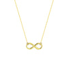 Plated Sterling Silver Infinity Necklace