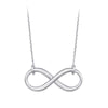 Plated Sterling Silver Infinity Necklace