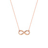 Plated Sterling Silver Infinity Necklace