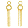 Door Knocker Earrings with Fringe Chain