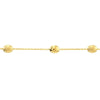 Satin and Polished Coffee Bean Adj Anklet