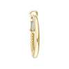 High Polish and Popcorn Double Hoop Omega Earrings