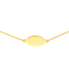 Mini Engravable Oval Plate Adjustable Choker