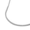 Diamond Halfway Tennis Straight Necklace (7tcw)