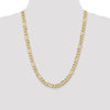 14K 7.5mm Flat Figaro Chain