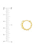 Graduated Beaded Hoop Earrings