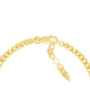 Dog Tag Dangle Curb Chain Bracelet