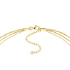 Mixed-Link Triple Strand Necklace