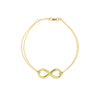 Plated Sterling Silver Infinity Bracelet