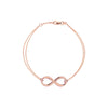 Plated Sterling Silver Infinity Bracelet
