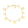 Two-Sized Dangle Disc Chain Bracelet