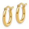 14K 2x12mm Polished Hoop Earrings