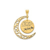 "Love You To The Moon And Back" Signature Moon Charm