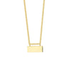 Engravable Plate on Open Curb Chain Necklace