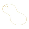 Adjustable Cable Chain Necklace with Slider