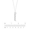 5mm Vertical Script Font Necklace